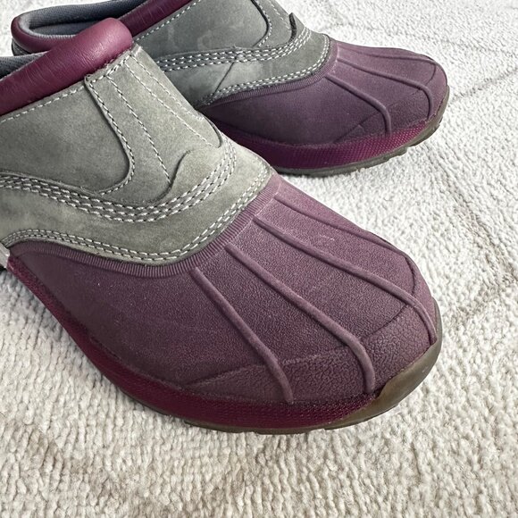 L.L. Bean Purple and Green Mules - Picture 3 of 9